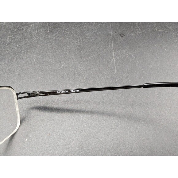 DONALD J TRUMP DT 25-2  51-18-130 Black Eye Glasses Frames RARE 45 47 President - Picture 6 of 9